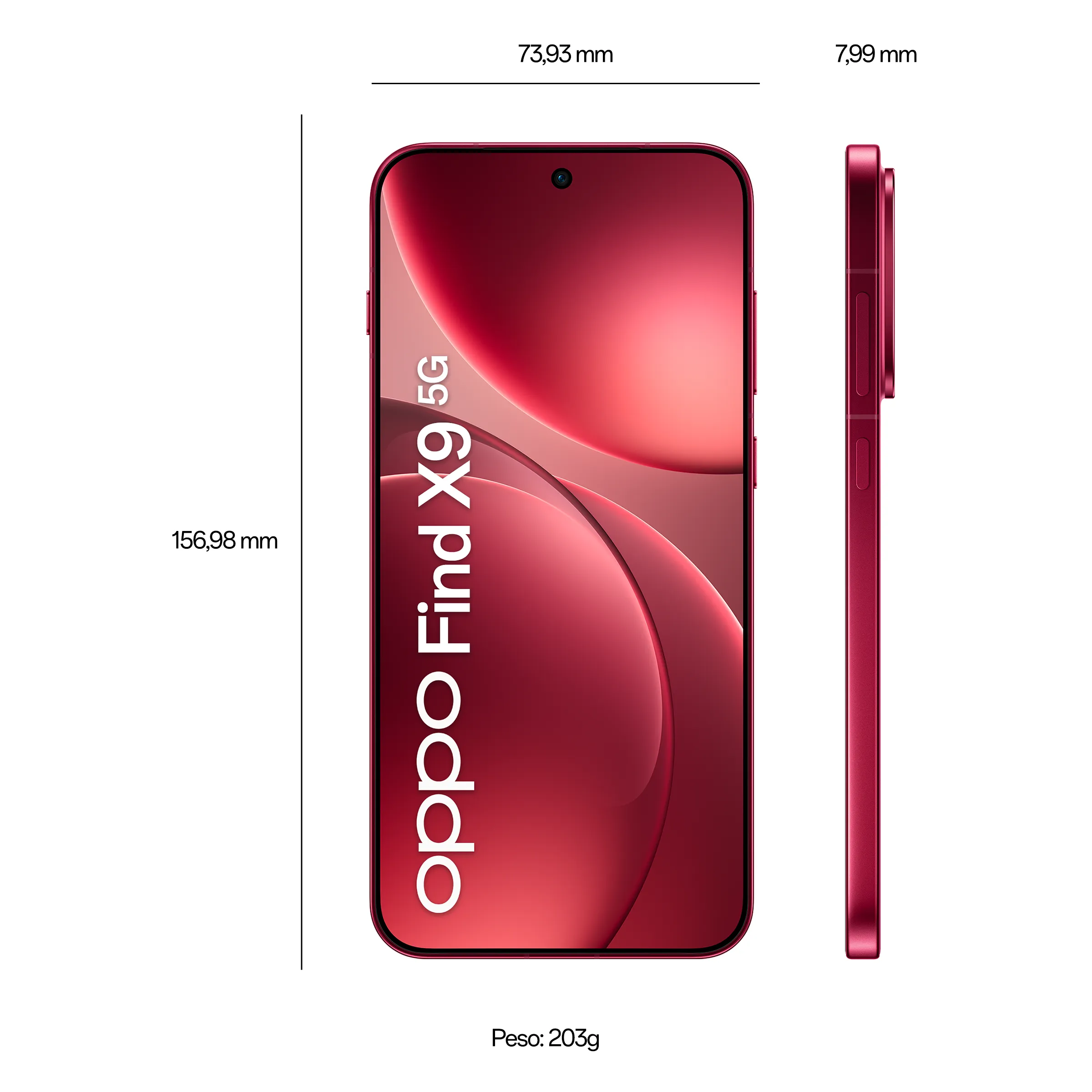 OPPO Find X9 12GB+512GB Velvet Red_7