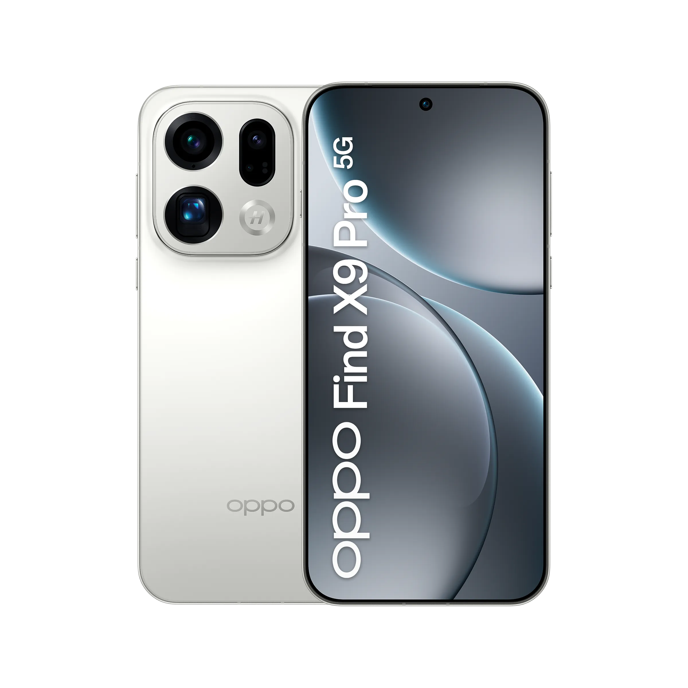 OPPO Find X9 Pro display frontale Silk White