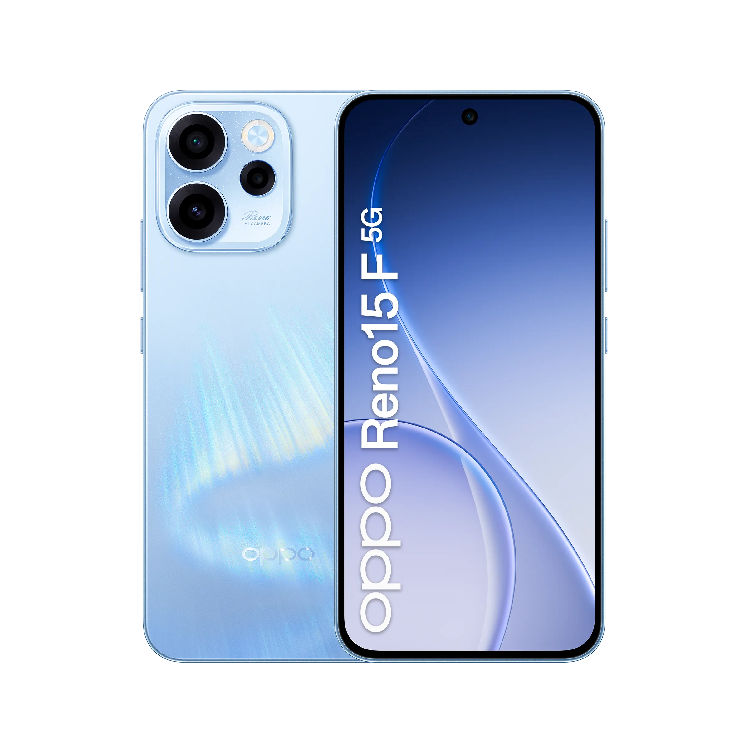 OPPO Reno15 F Aurora Blue