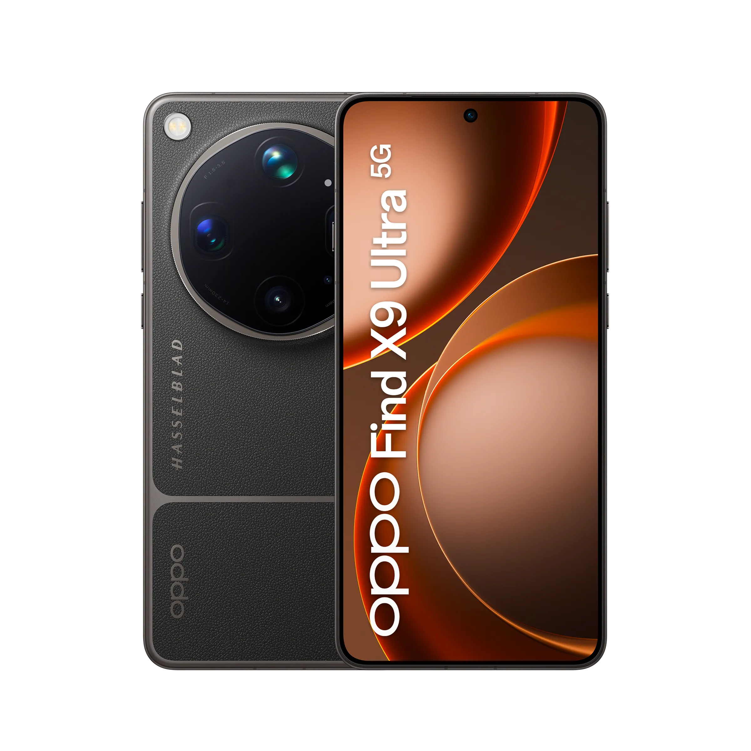 Vista frontale OPPO Find X9 Ultra Tundra Umber